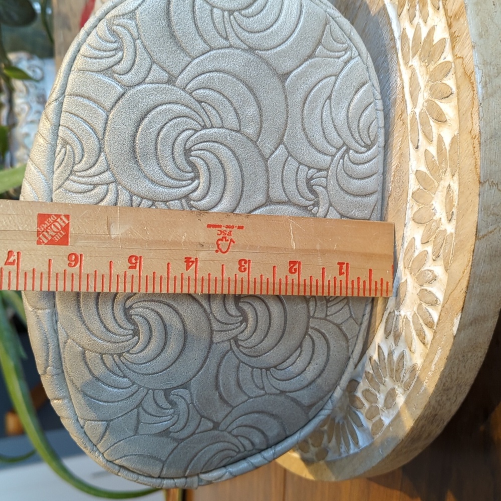 Giulia Massari swirl leather bag cream/gray - Picture 14 of 15